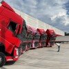 Faiçal Murad Filho, diretor-presidente da Raça Transportes, 
saúda a chegada de novos caminhões Volvo FH à frota da transportadora
