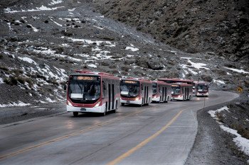 Santiago renova parte da frota com 120 ônibus Volvo